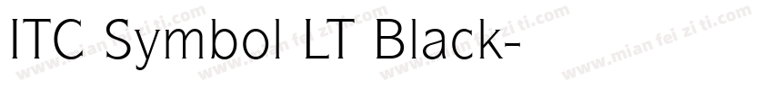 ITC Symbol LT Black字体转换